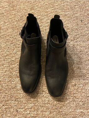 Kenneth Cole Black Leather Chukka Boots | Men’s 9.5